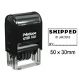 thumbnail image 1 of Printtoo With Shipped By Text Date Stamp Self Inking Office Stationery Dater Rubber Stamp-Black, 1 of 1