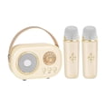 thumbnail image 1 of Jusqu'à 65 % de Rabais Iumwxz Ensemble Confortable de Mini Machine de Karaoké pour Enfants Haut-Parleur Bluetooth Portable avec 2 Microphones Sans Fil pour Cadeau d'Anniversaire Meilleures Aubaines la Grande Économie Circulaire Hebdomadaire, 1 of 1