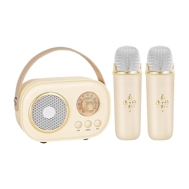 Jusqu'à 65 % de Rabais Iumwxz Ensemble Confortable de Mini Machine de Karaoké pour Enfants Haut-Parleur Bluetooth Portable avec 2 Microphones Sans Fil pour Cadeau d'Anniversaire Meilleures Aubaines la Grande Économie Circulaire Hebdomadaire
