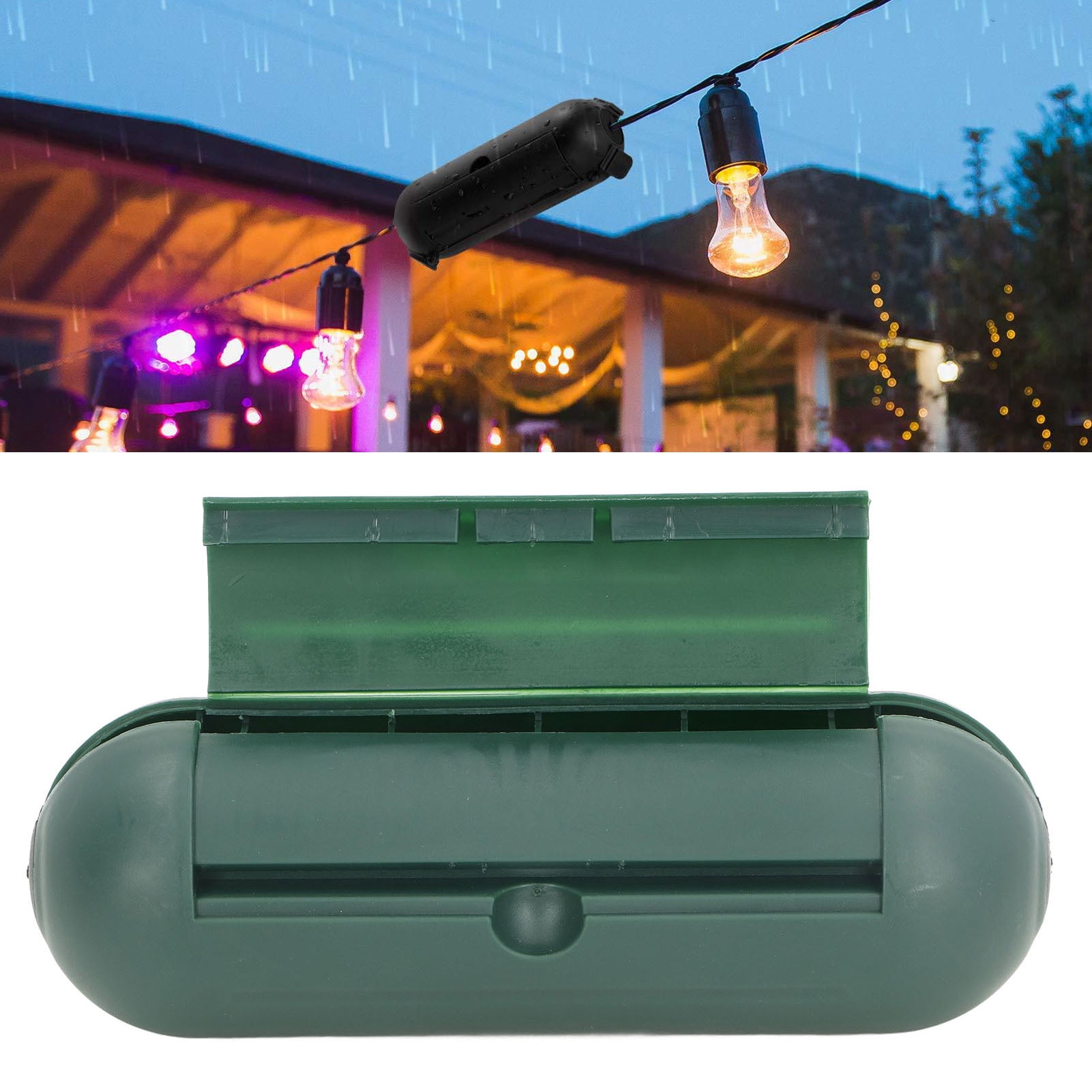 Outdoor Extension Cord Cover  Cover With Waterproof Seal Outdoor Outlet Cover Weatherproof Connection Protector Multifunctional ABS Material Outdoor Extension Cord