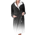 thumbnail image 1 of Jindong Peignoirs en Peluche pour Femmes Peignoir en Molleton en Peluche pour Femmes Long Chaud Peignoir en Peluche Veste de Détente Peignoir Imprimé Confortable Peignoirs pour Femmes, 1 of 4