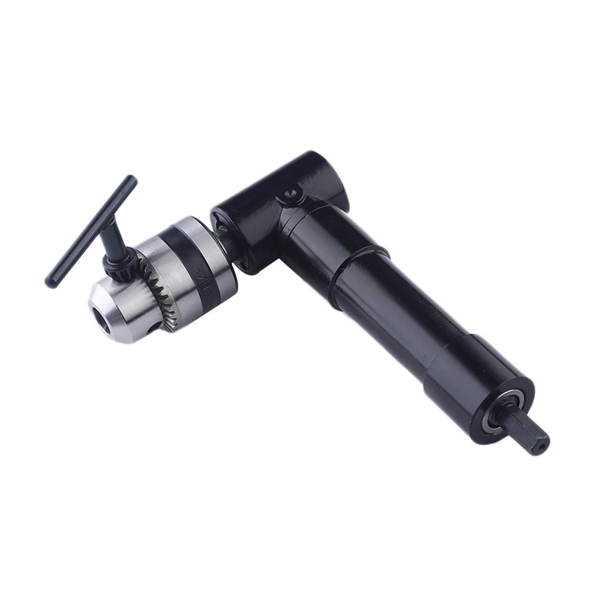 BESTYASH Cordless Right Angle Drill Attachment Black 90 Degree Adapter with Handle for Stability