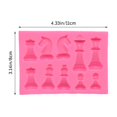 thumbnail image 3 of Oleegame 2PC Cookie Mold DIY Baking Mold Chess Cake Decorative Silicone Mold Pink, 3 of 3