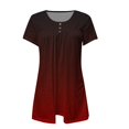 thumbnail image 5 of Baberdicy Ruched Tunic Tops for Women - Casual Short Sleeve Blouses (Leggings Matching, Spring/Summer Outfits) Red S, 5 of 5