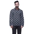 thumbnail image 1 of Atasi Kurta à Manches Longues pour Hommes, Coton Imprimé, Col Extensible à Écartement, Chemise Ethnique, 1 of 1