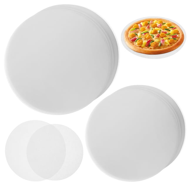 KAKOWELY Parchment Paper Rounds 200pcs Parchment Paper Non Sticking Parchment Rounds Baking Liners Air Fryer Parchment Paper Liners8.66"X8.66"X0.04"