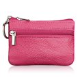 thumbnail image 1 of MesaSe ESTONE Soft Men  Card Coin Key Holder Zip Genuine Leather Wallet Pouch Bag Purse, 1 of 17