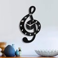 thumbnail image 4 of ZZHZGZ Canada Clearance Sale Wall Watch Clock Musical Note Wall Clock Home Music Notes with Piano Keys Wall Clock, 4 of 9