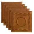 thumbnail image 1 of Great Lakes Tin Cleveland Copper 2ft x 2ft Nail Up Ceiling Tiles (5 Pack), 1 of 6