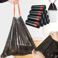 Dosaele 4 Gallon 4 Gallon Trash Bag 4 Gallon Trash Bags - Medium Size  Unscented  Tear Resistant  Ideal for Bathroom  Kitchen  Office（3 Rolls 45Counts，Black)