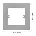 thumbnail image 2 of OULII Grey Decorative Wall Plate Cover for Hole Covering Walls Suitable for Home and Commercial Use, 2 of 6