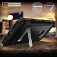 thumbnail image 2 of BLACK BEYOND CELL TRI-SHIELD RUGGED CASE COVER with KICKSTAND + BELT CLIP HOLSTER + LANYARD STRAP + CREDIT CARD POCKET FOR GOOGLE PIXEL XL 5.5", 2 of 10