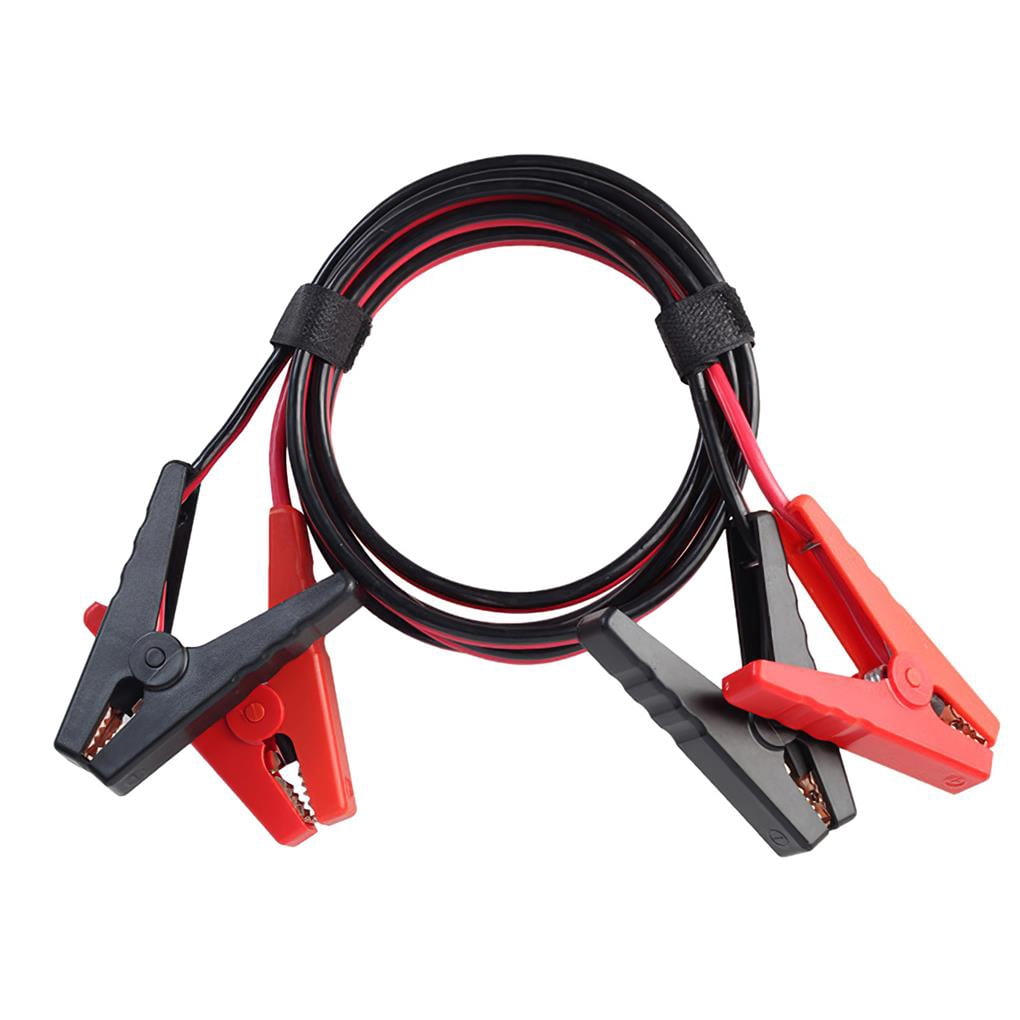 justhard 2.5m/98in 12-24V Auto Car Emergency Jump Lead Heavy Duty Heat Resistant PVC Battery Jump Leads Booster Cable with Insulated Clips 500A Max