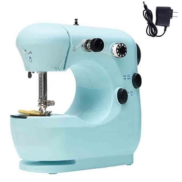 Pédale Double pour Machine à Coudre à Vitesse Contrôlée avec Surjeteuse, Machine à Coudre Domestique Portable de Voyage, Facile à Utiliser pour Adultes et Enfants, mini Machine à Broder Électrique