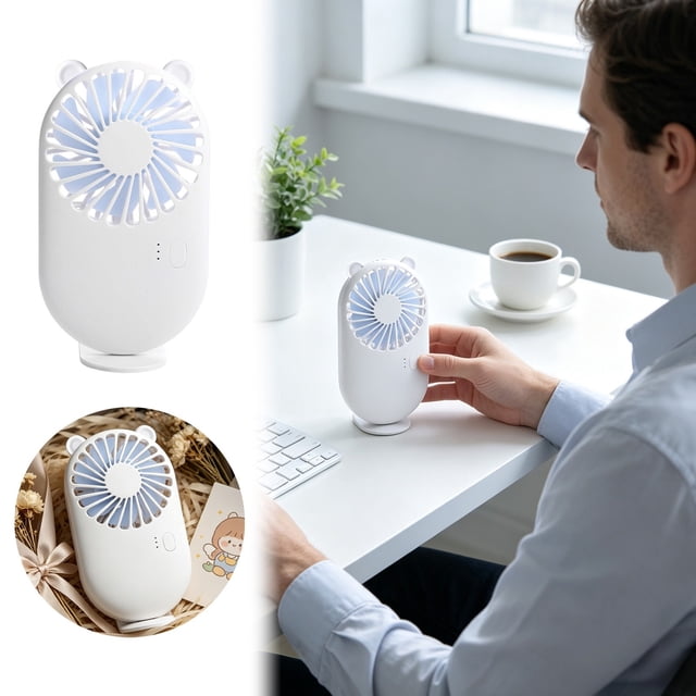 BotaniNest Portable Handheld Fan USB Rechargeable Quiet 36dB Pocket Fan For Travel And Home