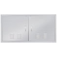 thumbnail image 1 of Porte d'Accès Simple en Acier Inoxydable Résistant à la Rouille pour Rangement de Cuisine Extérieur – Panneau Ventilé, Durable et Imperméable – 30 Pouces L x 14 Pouces H Porte Simple, 1 of 6