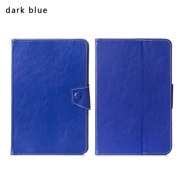Étui Universel pour Tablette 7 8 9 10,1 Pouces à Rabat avec Support, Couverture pour iPad Samsung Huawei Lenovo Android PC Rigide, Étui de Protection pour Tablette Bleu Foncé Universel 10 Pouces