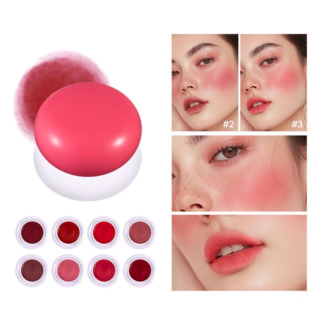 RKSTN Colorful Blusher Beauty & Personal Care Blush Sandwich Blush Sticklips and Cheeksnatural Makeup Holding Highlighting Gradual Rouge Blush Balm