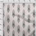 thumbnail image 3 of oneOone Cotton Poplin Ivory Fabric Asian Floral Block Sewing Craft Projects Fabric Prints By Yard 56 Inch Wide, 3 of 4