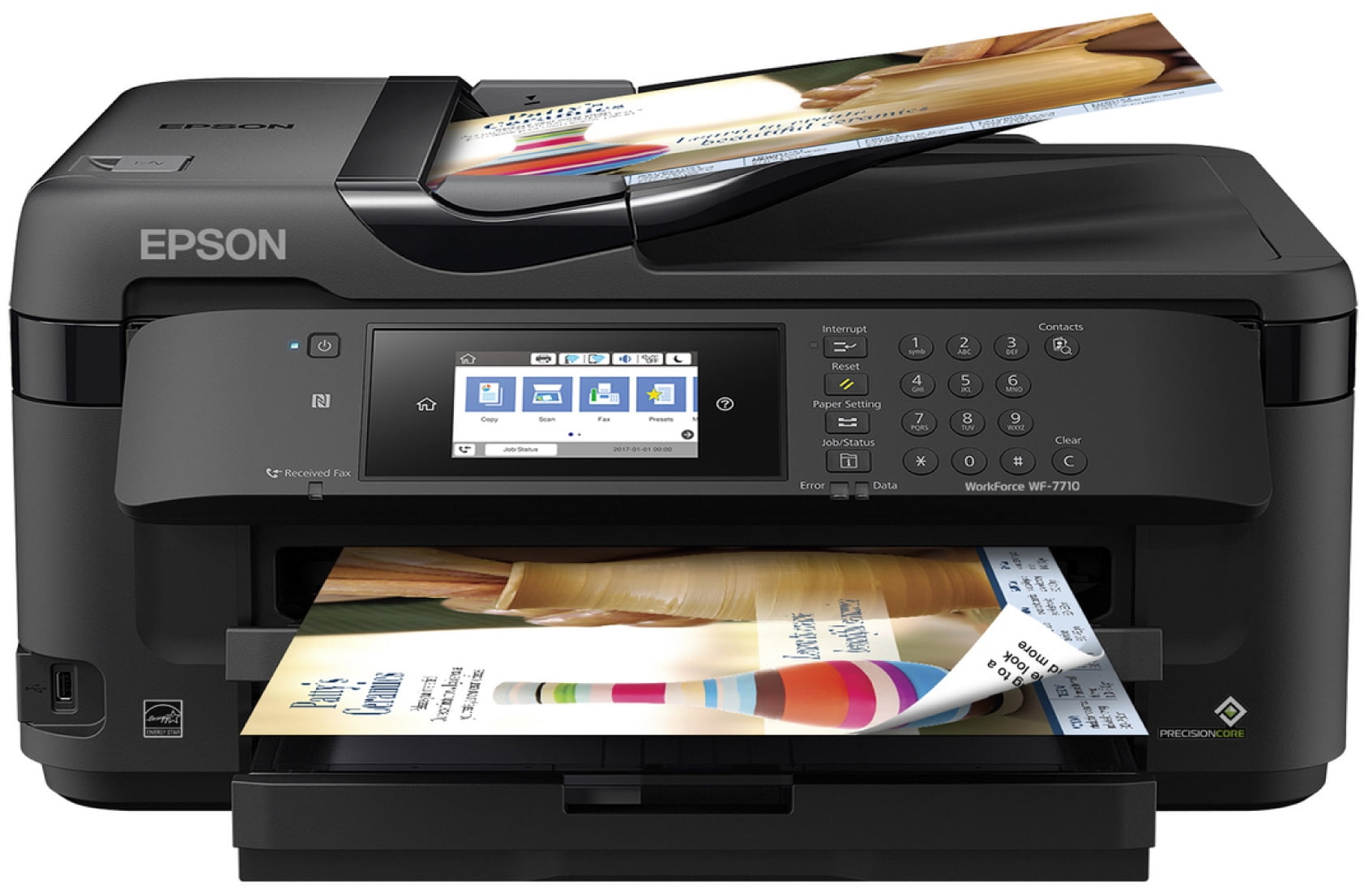 New Epson WorkForce WF-7710 13"x19" Large Wide-format Wireless All in One Printer