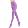thumbnail image 2 of Women's Solid Color Soft Opaque Tights with Comfortable Stretch for Everyday Wear, 2 of 3