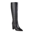 thumbnail image 2 of LSLJS Bottes d'Automne et d'Hiver à Talons Hauts Épais à Imprimé Serpent, Tige Manchon, Bout Rond, Cuissardes Bottes pour Femmes, Bottes Mi-Mollet à Talons Hauts pour Femmes, 2 of 5