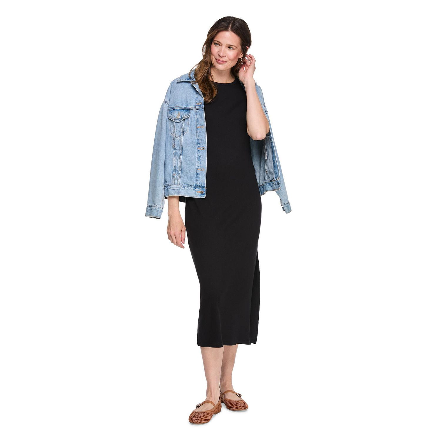 Robe t-shirt côtelée George pour femmes