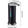 thumbnail image 3 of EGNMCR Automatic Soap Dispenser Touchless Soap Dispenser Hand Soap Dispenser Battery Operated Touchless Hand Dispenser Stainless Steel Dish Soap Dispenser For Kitchen Automatic Soap Dispenser, 3 of 7