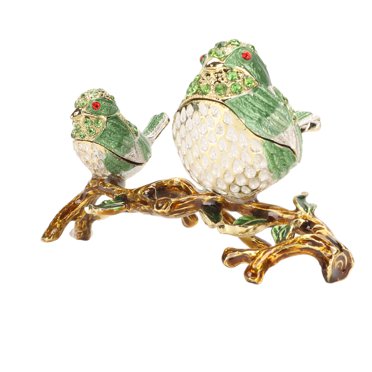 Boîtes à Bibelots, Boîte à Bijoux en Émail Peint à la Main pour Décoration Intérieure