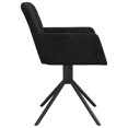 thumbnail image 3 of vidaXL Swivel Dining Chairs 2 pcs Black Velvet, 3 of 5