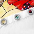 thumbnail image 4 of Ensemble de Rideaux de Fenêtre Coquelicot Rouge, 2 Panneaux, Rideaux de Fenêtre Jardin Rustique Fleurs Rouges Libellule, Style Vitrail Artistique Patchwork pour Chambre d'Enfants et d'Adultes, 38l X 45h, 4 of 6