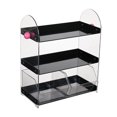 thumbnail image 3 of Luzkey Coffee Cup Rack Clear Countertop Organizer for Hotel Kitchen Pantry Tabletop Black, 3 of 8