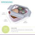 thumbnail image 4 of Melii Bento Box with Removable Divider - 880 ml - pink - 1 count, 4 of 6