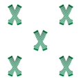 thumbnail image 3 of ZheElen Easy To Wear Over Knee Socks Highly Elastic And Durable Soft And Breathable Wide Application Polyester Easy To Match green and white 5Set, 3 of 6