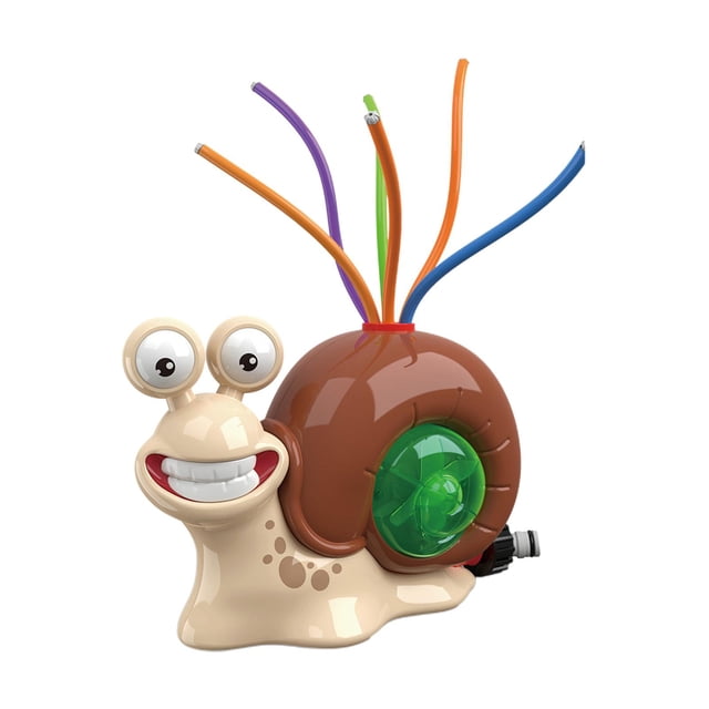 HILABEE Outdoor Toy Snail Sprinklers Cartoon Games Water Summer Backyard Toy for tube