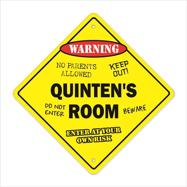 SignMission Quintens Room X- 12 x 12 Po Zone de Passage Xing Signe de Chambre - Quintens