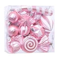 thumbnail image 2 of TopLLC 32 Pcs Christmas Tree Hanging Ornaments Set, Pre-Tied Shatterproof Plastic Assorted Baubles with Rope, Glitter Xmas Tree Decorative Pendants Christmas Decorations for Party Holiday Wedding, 2 of 6