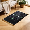 thumbnail image 4 of Black Multi Functional Prayer Rug For Daily Home Travel Use With English Reading Arabic Recitation Guidance 19.68X27.56In, 4 of 6