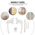 thumbnail image 2 of HLONK Door Handle Security Lock Lever Knob Entry White, 2 of 7