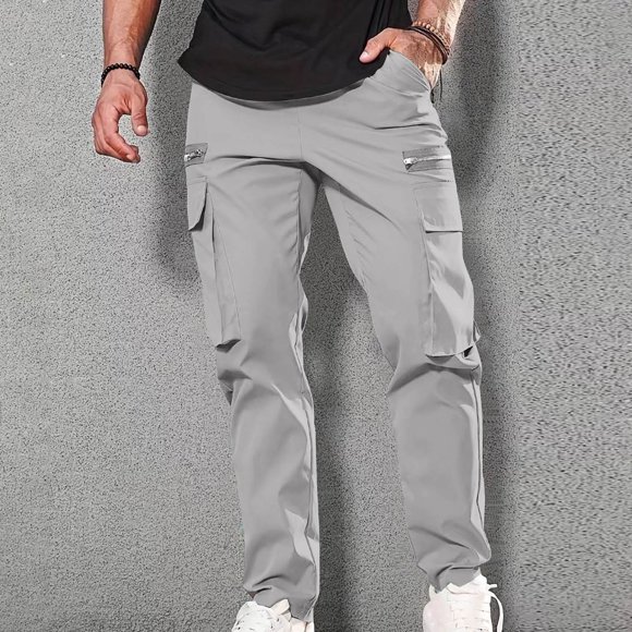 Pisexur Cargo Pants, Men Casual Multiple Pockets Outdoor Straight Type Fitness Pants Cargo Pants Trousers Athletic Jogger Pants,Summer Casual Lounge Pants 2024