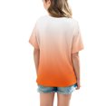 thumbnail image 4 of DecSea Girls Short Sleeve T shirt Kids Summer Oversized Gradient Crew Neck Tops Casual Basic Tee 5-14Years, 4 of 8