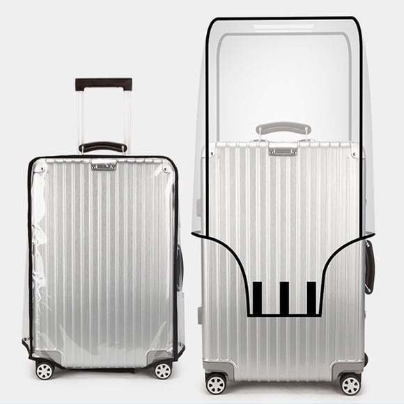 Kcavykas Clearance Sales Home Storage Organiser Luggage Protector Suitcase Cover Clear PVC Suitcase Cover Protectors Luggage Cover for Wheeled Suitcase Fits Most