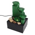 thumbnail image 4 of Decorative Tabletop Fountain with Circulating Water, LED Light, USB Powered Tabletop Water Fountain, Small Relaxation Waterfall Feature for Living Room, Office, 4 of 7