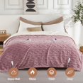 thumbnail image 2 of Bingirl Thick Tufted Sherpa Queen Heated Blanket with 10 Heating Levels and 10 Time Settings, ETL Certified, Fast-Heating, 84×90 Inches, Pink, 2 of 8