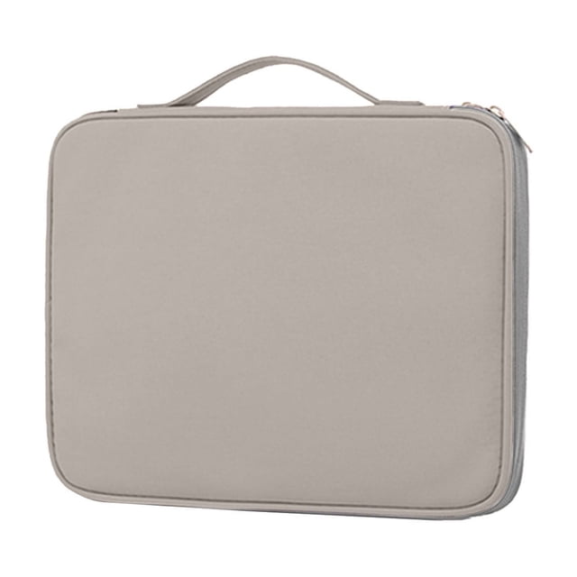 Gray Tablet Sleeve Bag With Multilayer Design Compact Electronics Organizer 14 Inch Gray #6ra6y