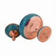 thumbnail image 4 of Handcrafted Turquoise Inlaid Copper Dish & Vase Set (Firoozeh Koobi), 4 of 9