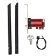 thumbnail image 2 of WiFi 6E PCIe Card, Low Latency 4200Mbps PCIe WiFi Adapter  for PC, 2 of 7