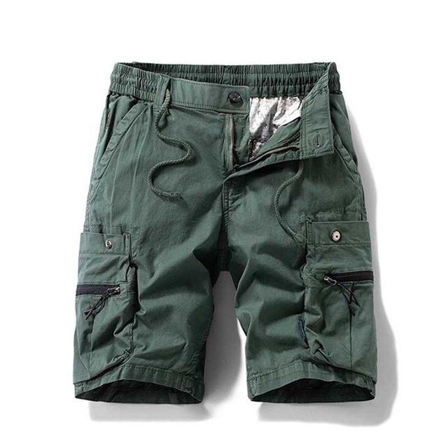 Styesk Shorts Homme Shorts Cargo Extensibles Décontractés à Cordon Classique Été avec Multi-Poches