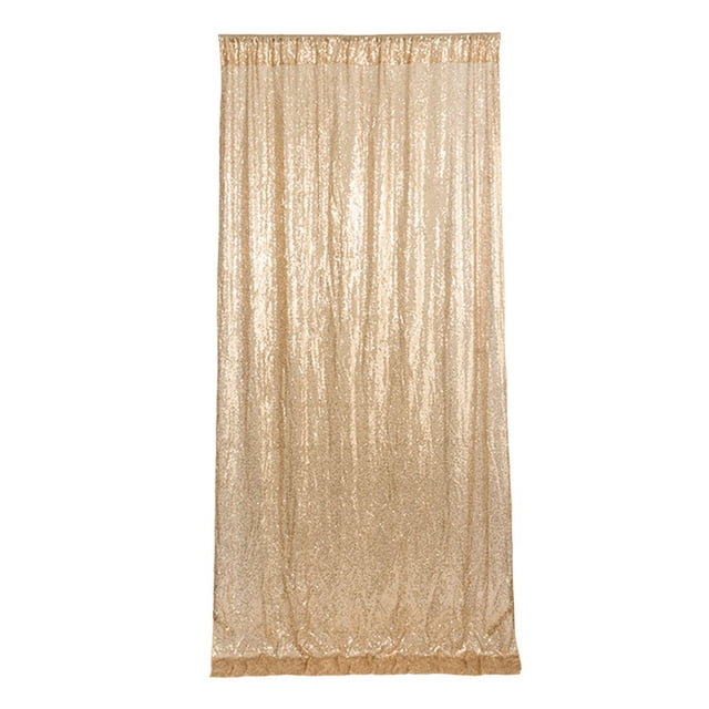 LNGOOR Sequin Curtain - Solid Color - Shiny Long Glitter - Foldable - Party Decoration - Easy Installation - Wedding Party Sequin Panel - Party Favors