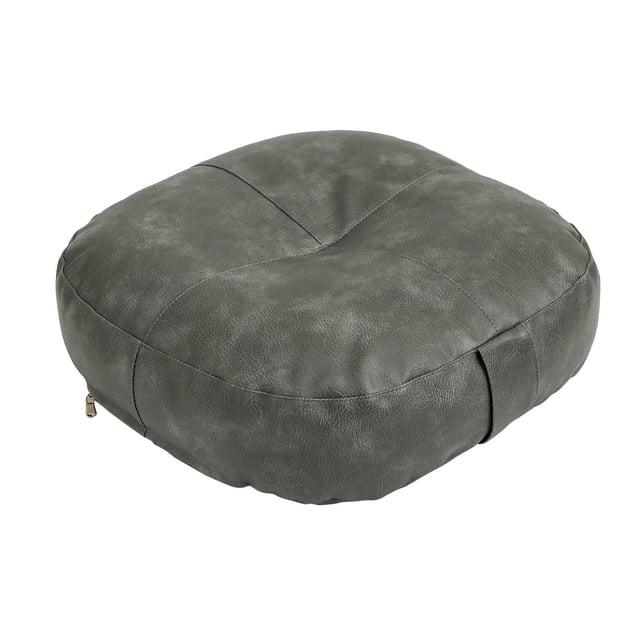 Maoww Coussin de Sol Rond Pouf Décoratif Gris Adultes Intérieur pour Balcon Extérieur Léger Gris